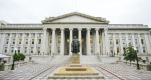 US Treasury Building in Washington DC