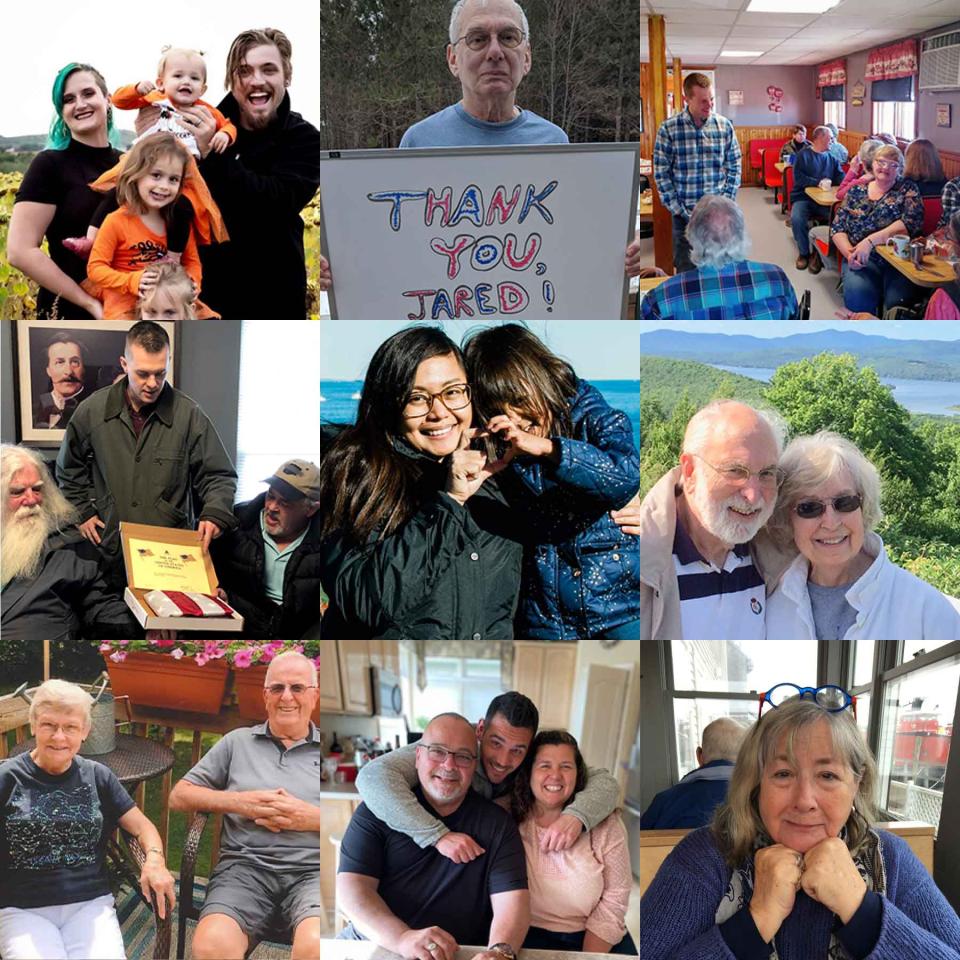 Collage of constituents from the district