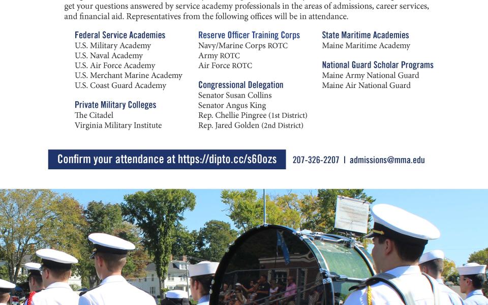 Service Academy Night flyer.