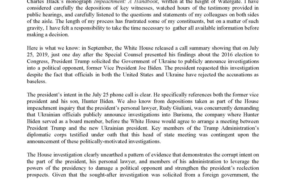 Impeachment statement, page 2.
