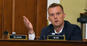 Congressman Jared Golden (ME-02) speaks during a hearing of the House Natural Resources Committee's Subcommittee on Water, Wildlife, and Fisheries on Tuesday, July 22, 2025. 